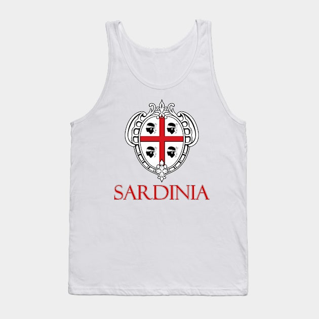 Sardinia - Coat of Arms Design Tank Top by Naves